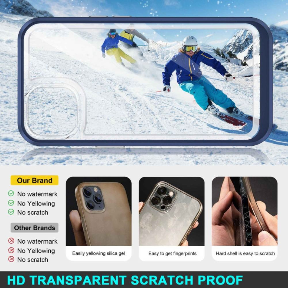 Kryt Na iPhone 14 Křišťálově Barevné Hrany