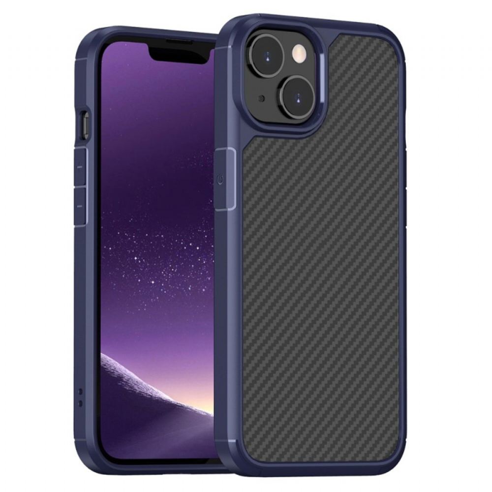 Kryt Na iPhone 14 Čiré Uhlíkové Vlákno