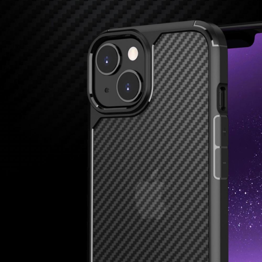 Kryt Na iPhone 14 Čiré Uhlíkové Vlákno