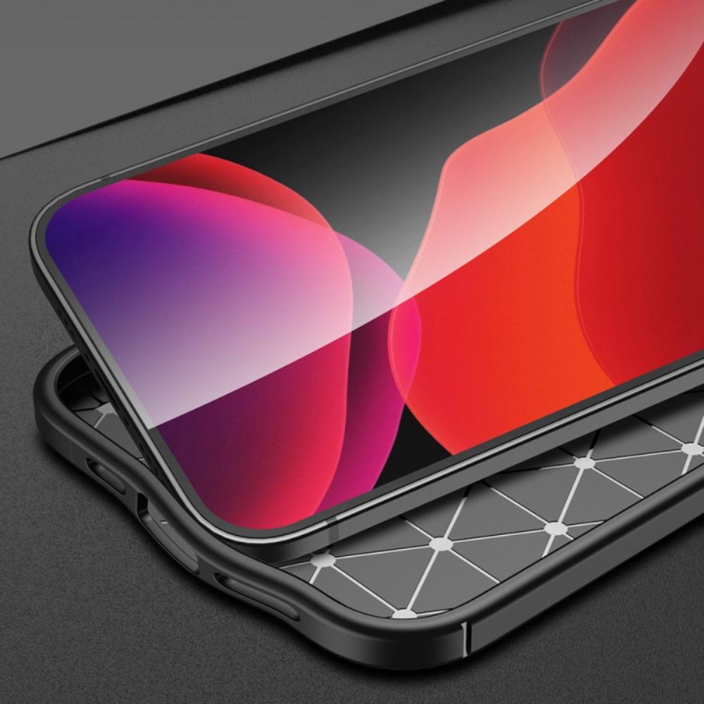 Kryty Na Mobil Na iPhone 14 Dvojitá Linie Litchi Kožený Efekt