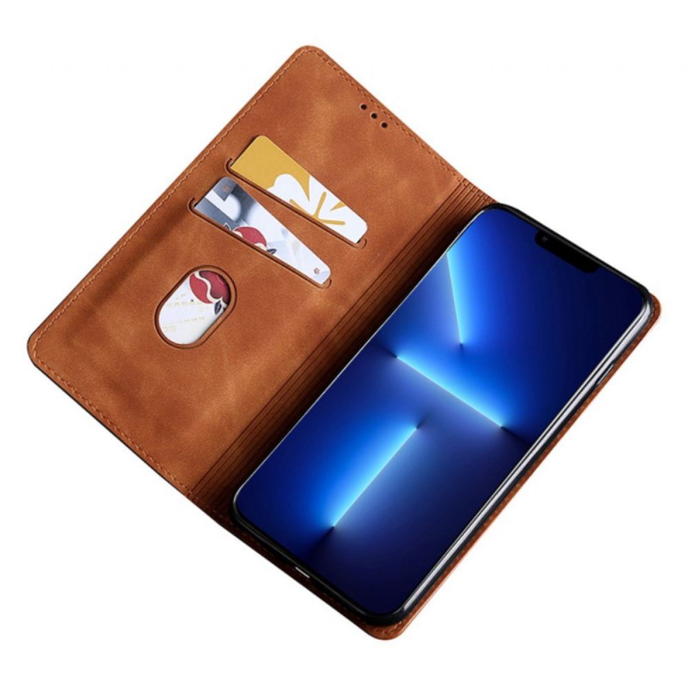 Kryty Na Mobil Na iPhone 14 Flipové Pouzdro Dotek Kůže