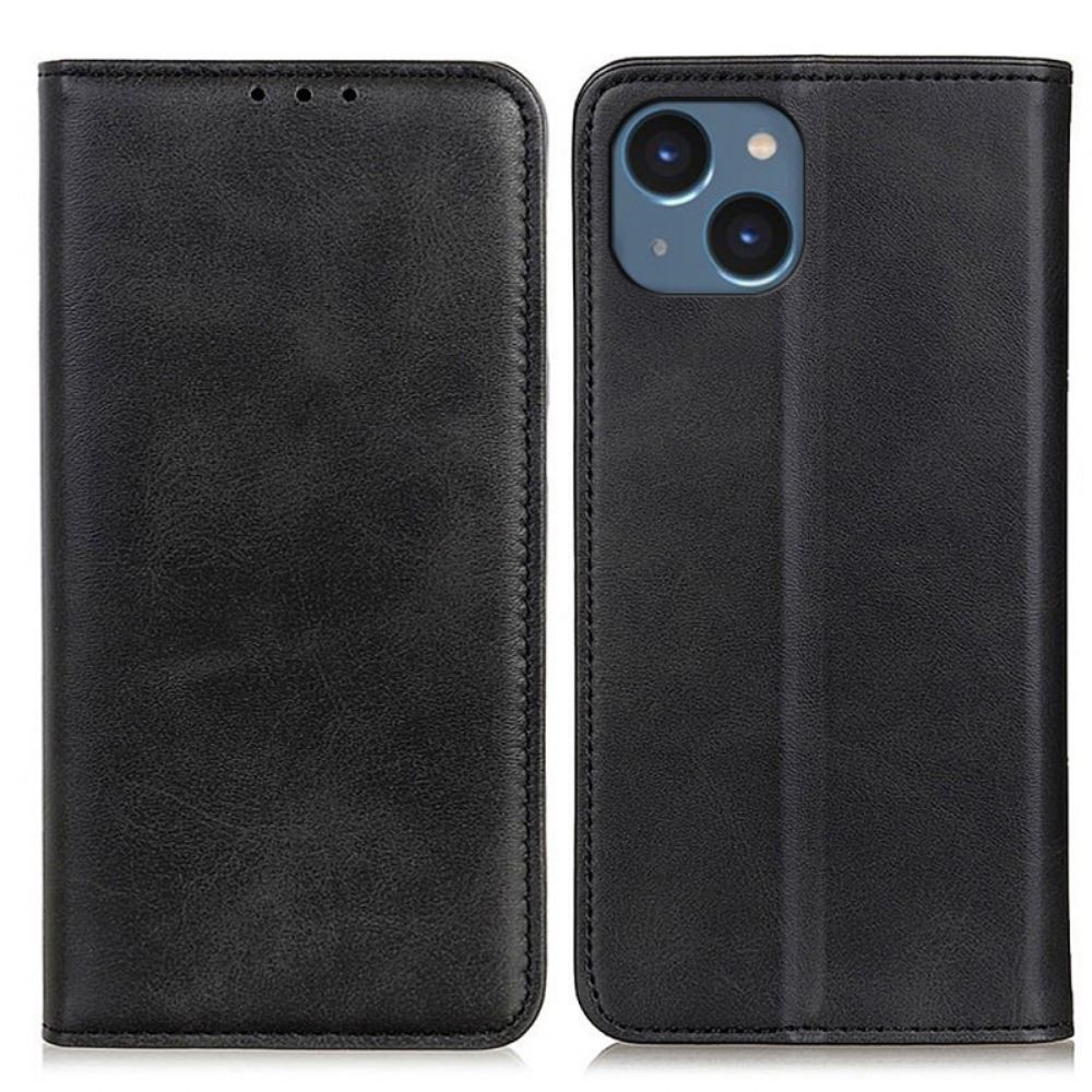 Kryty Na Mobil Na iPhone 14 Flipové Pouzdro Elegance Štípaná Kůže