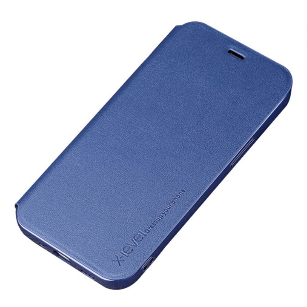 Kryty Na Mobil Na iPhone 14 Flipové Pouzdro Umělá Kůže X-level