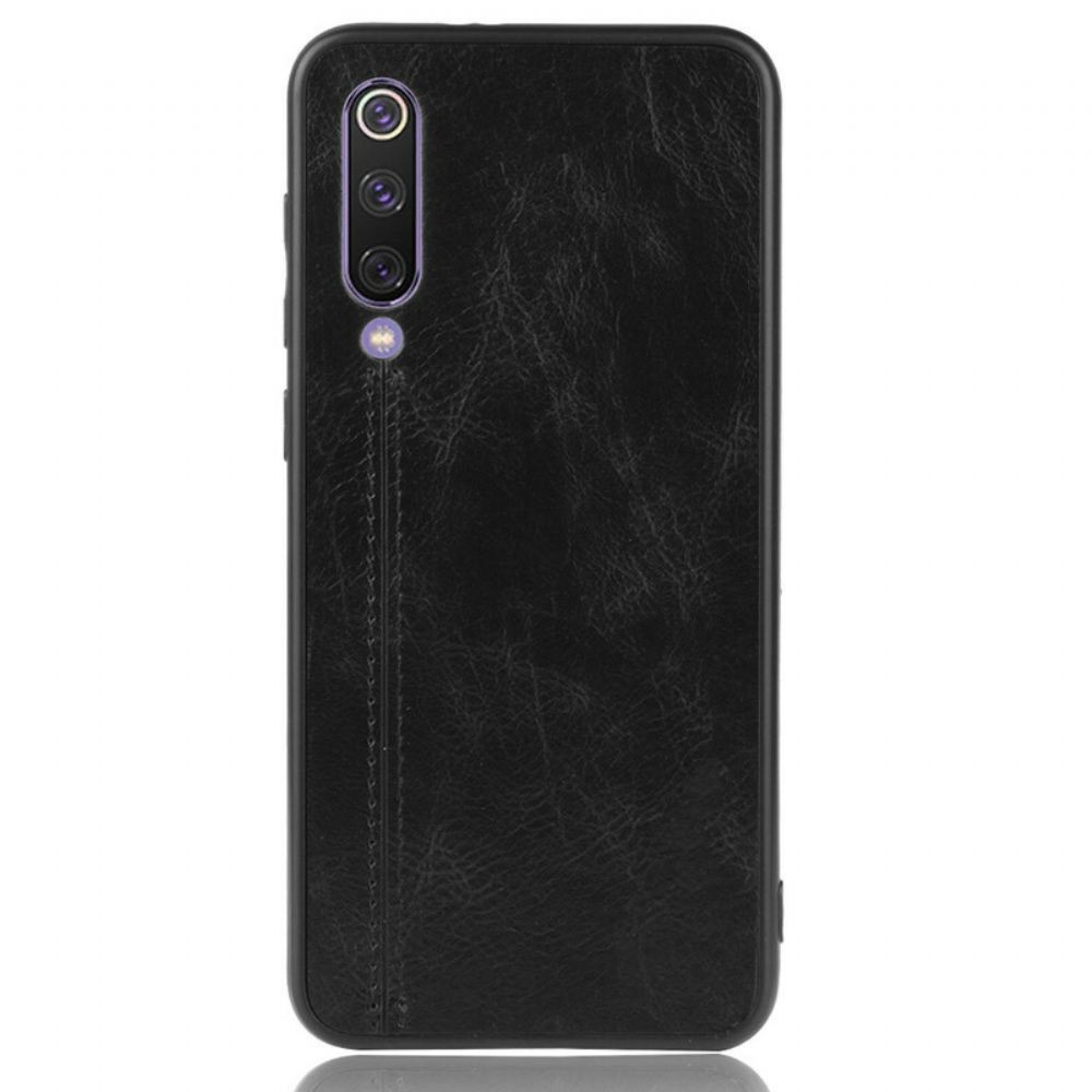Kryt Na Xiaomi Mi 9 SE Efekt Kůže Ve Švu