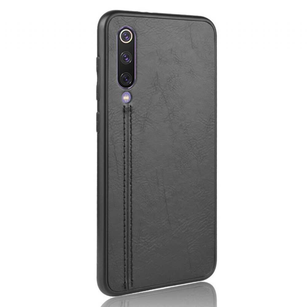 Kryt Na Xiaomi Mi 9 SE Efekt Kůže Ve Švu