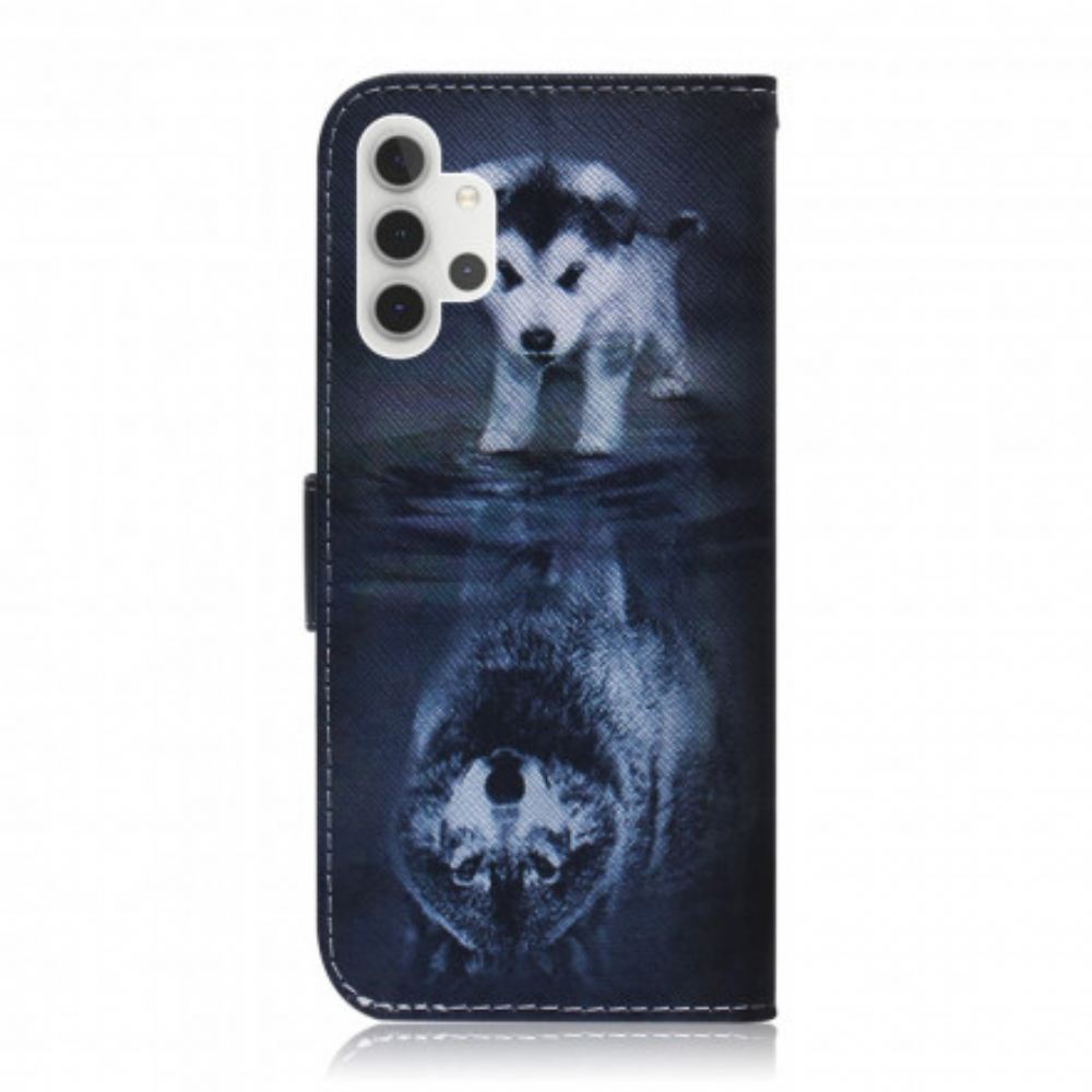 Flipové Pouzdro Na Samsung Galaxy A32 5G Ernesto Vlk