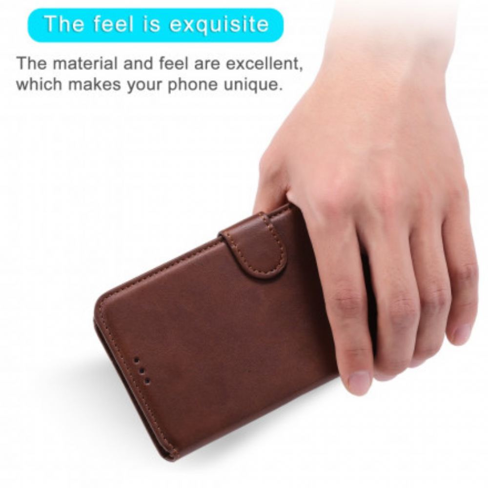 Flipové Pouzdro Na Samsung Galaxy A32 5G Klasický Kožený Styl