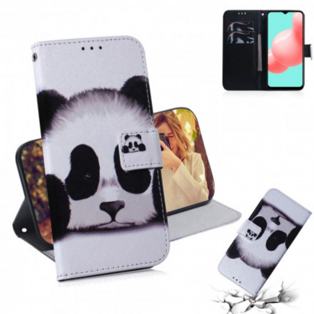Flipové Pouzdro Na Samsung Galaxy A32 5G Panda Tvář