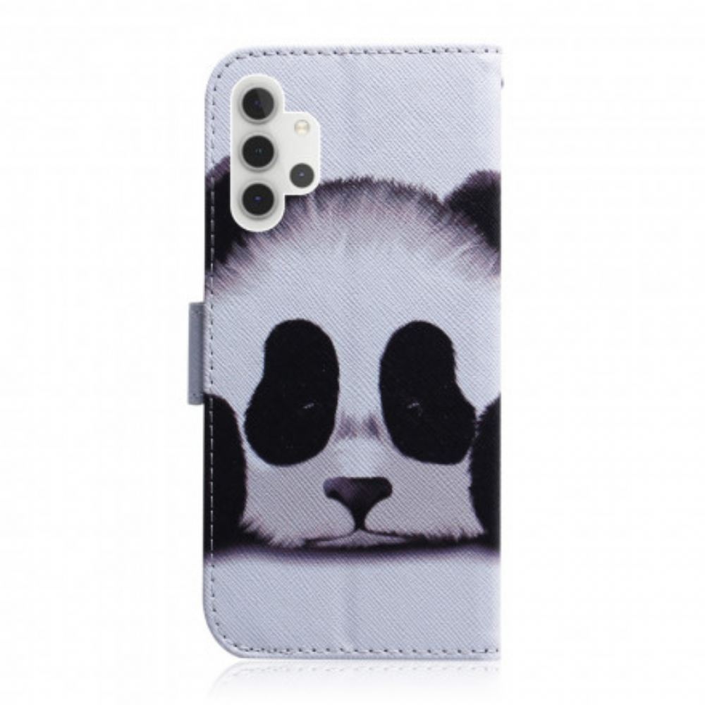Flipové Pouzdro Na Samsung Galaxy A32 5G Panda Tvář