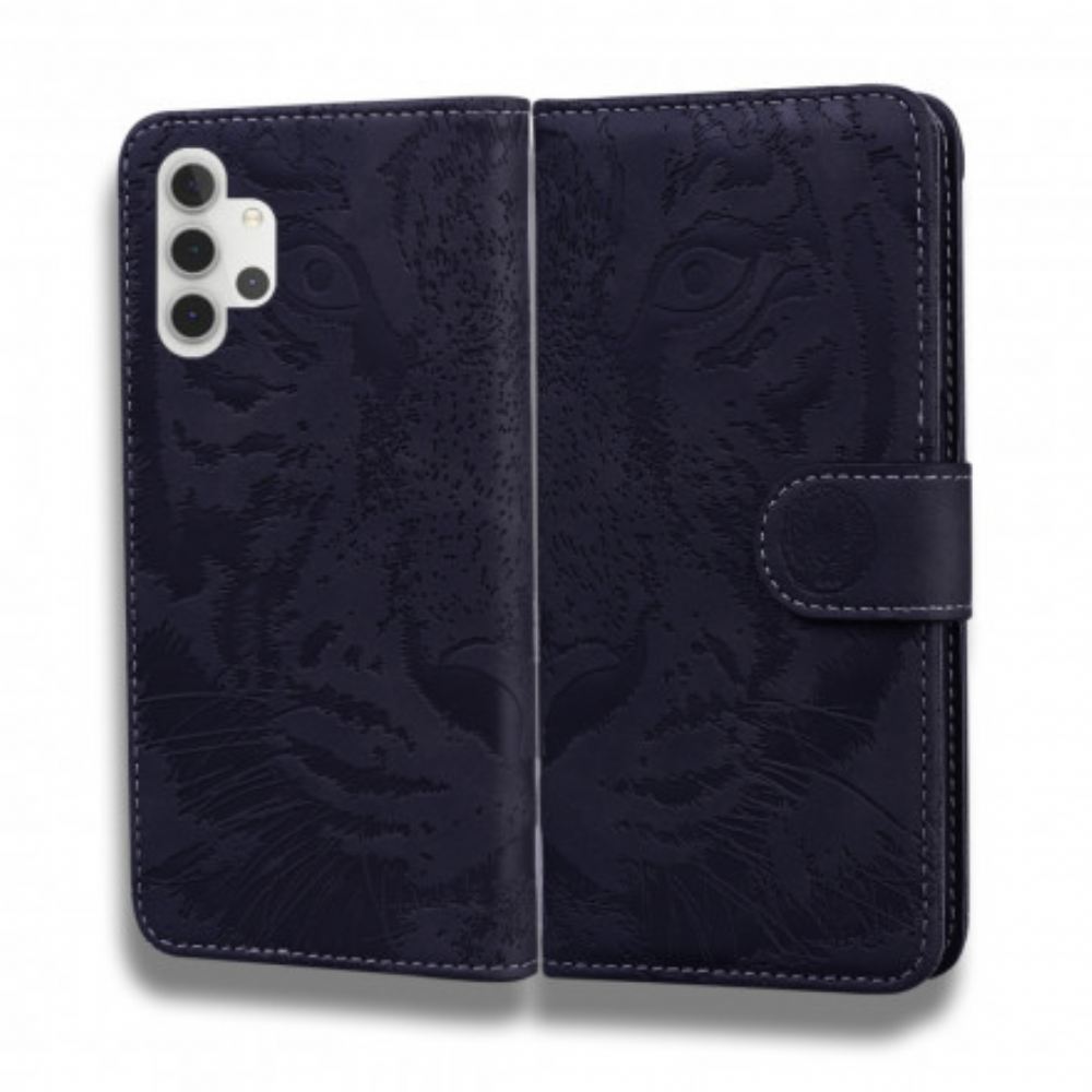 Flipové Pouzdro Na Samsung Galaxy A32 5G Tiger Face Print