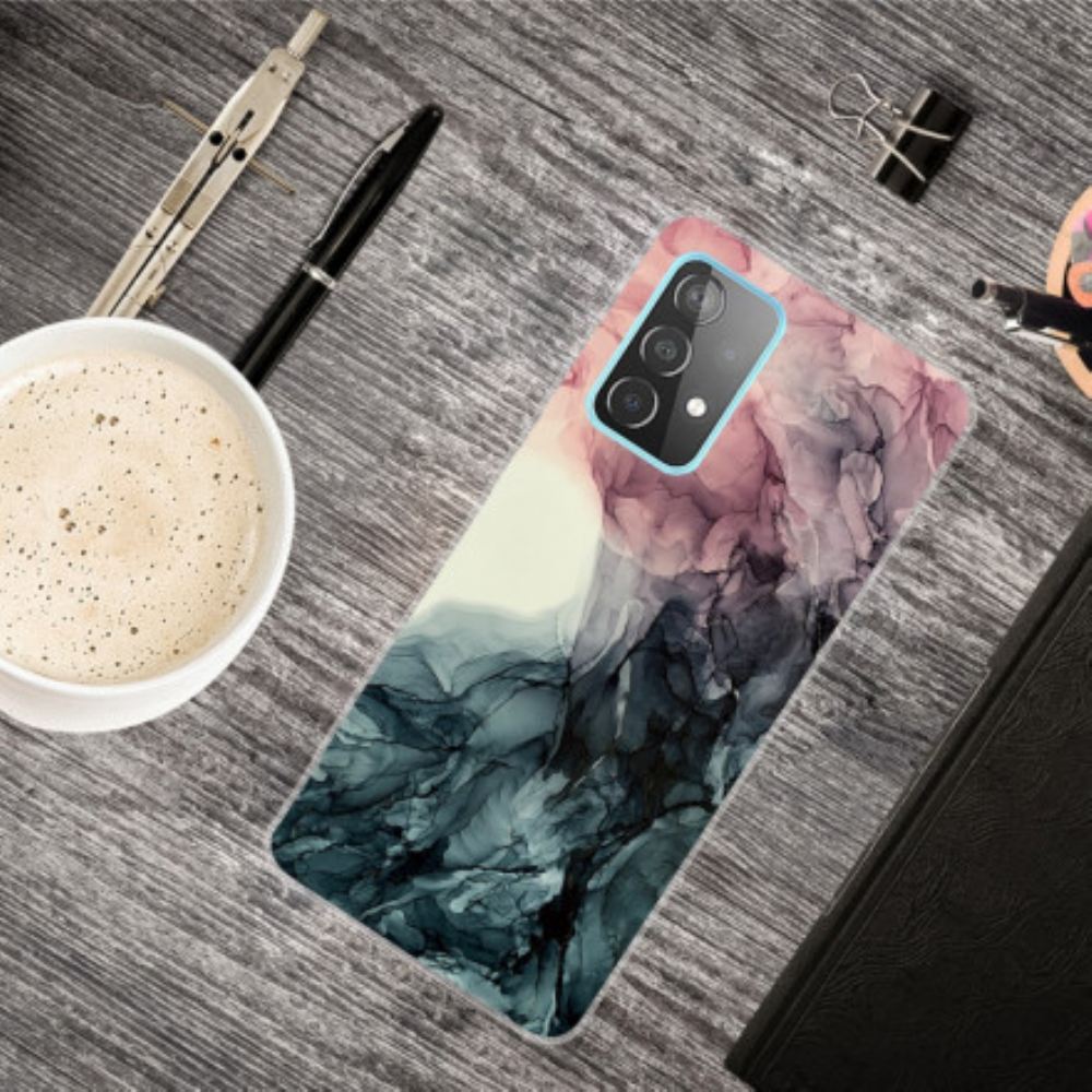 Kryt Na Samsung Galaxy A32 5G Barevný Mramor