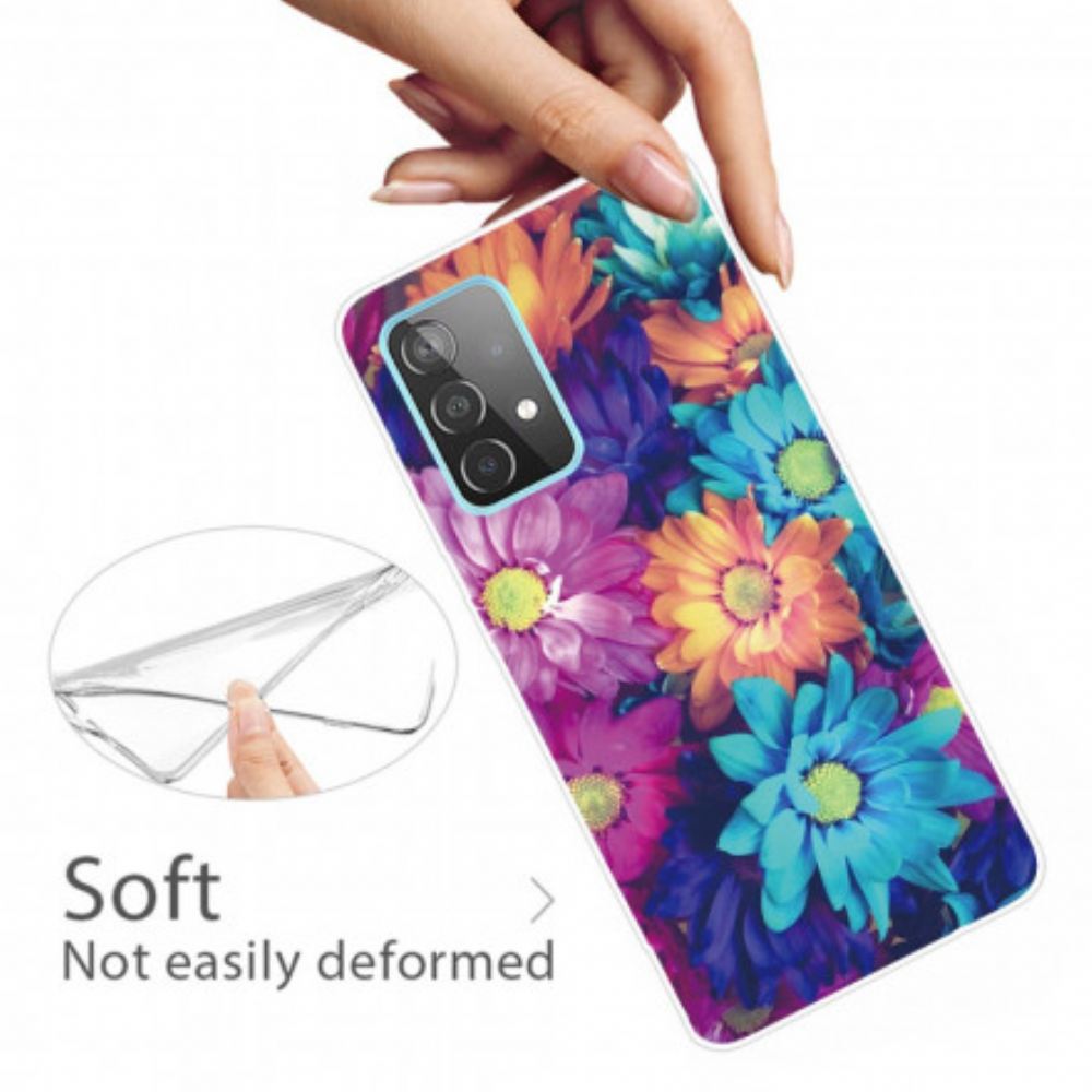 Kryt Na Samsung Galaxy A32 5G Flexibilní Květiny