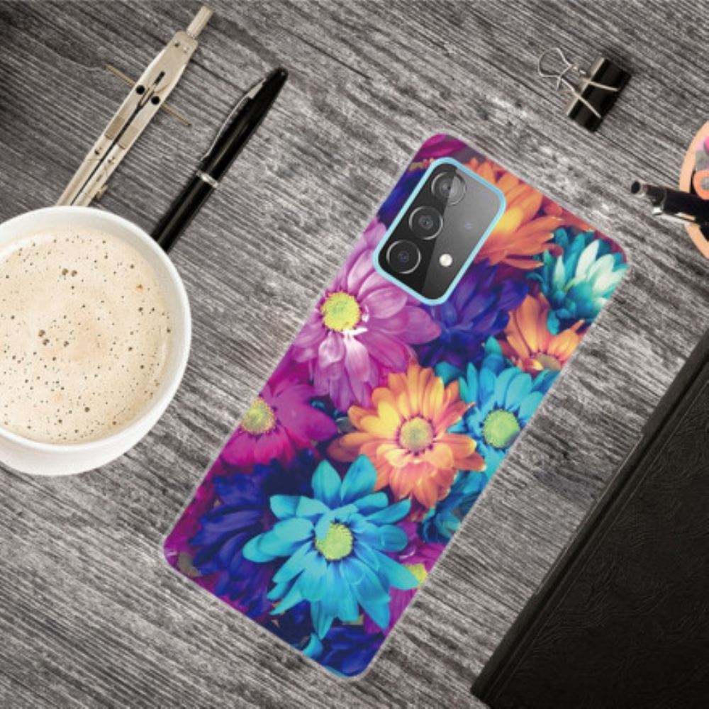 Kryt Na Samsung Galaxy A32 5G Flexibilní Květiny