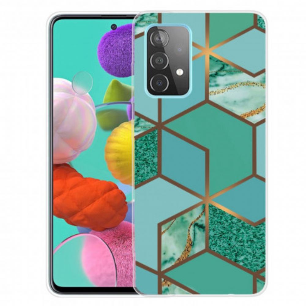 Kryt Na Samsung Galaxy A32 5G Geometrický Mramor