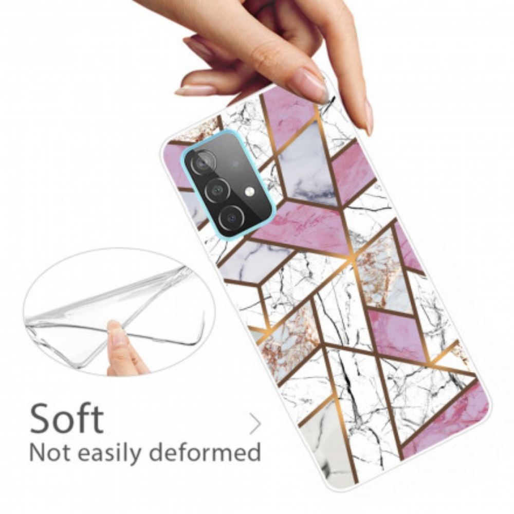 Kryt Na Samsung Galaxy A32 5G Geometrický Mramor