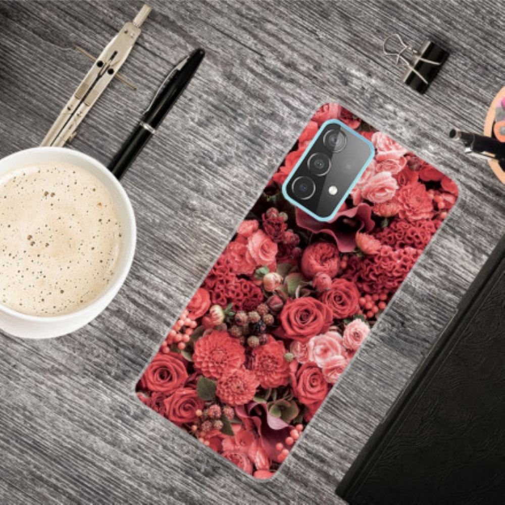 Kryt Na Samsung Galaxy A32 5G Intenzivní Květiny