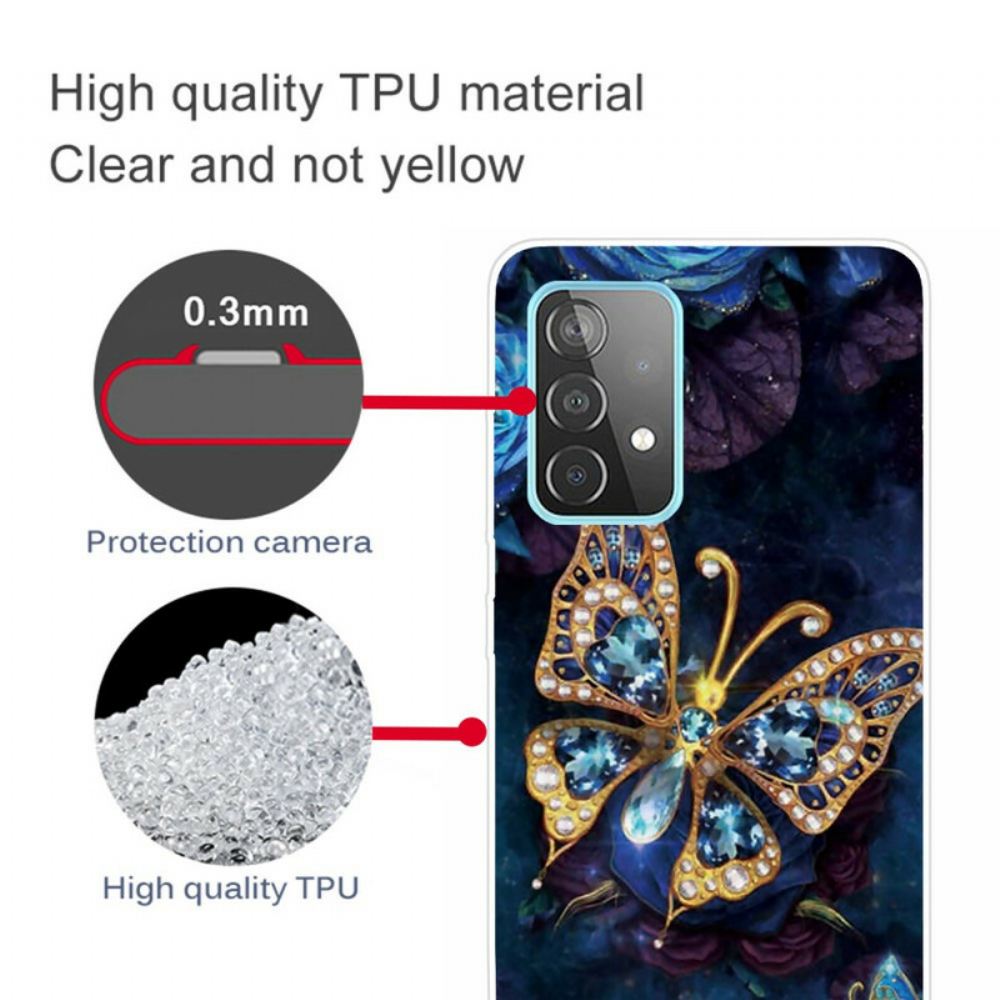 Kryt Na Samsung Galaxy A32 5G Luxusní Motýl