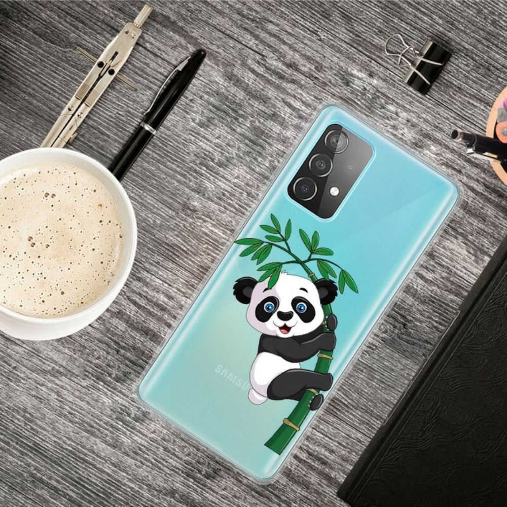 Kryt Na Samsung Galaxy A32 5G Panda Na Bambusu