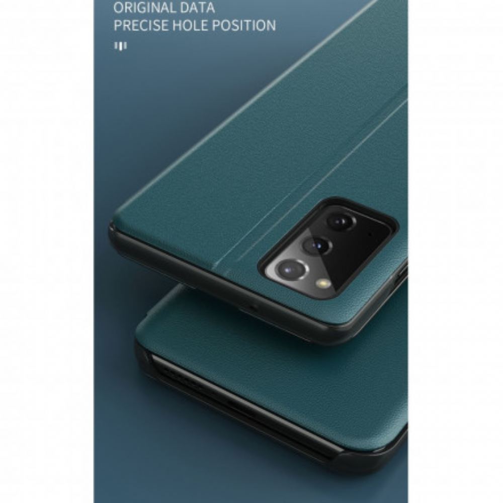 Kryty Na Mobil Na Samsung Galaxy A32 5G Texturovaná Umělá Kůže
