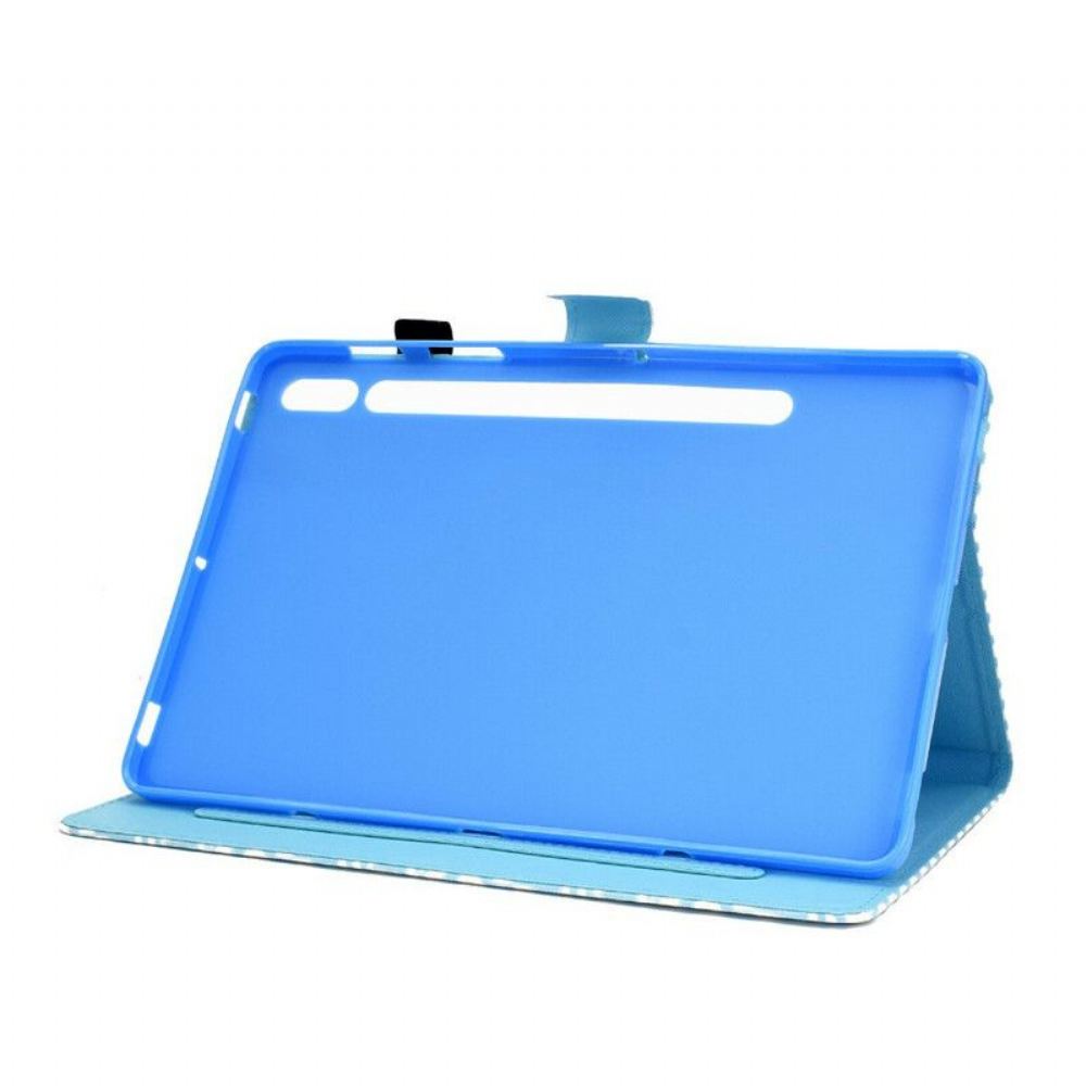 Flipové Pouzdro Na Samsung Galaxy Tab S8 / Tab S7 Akvarel Strom