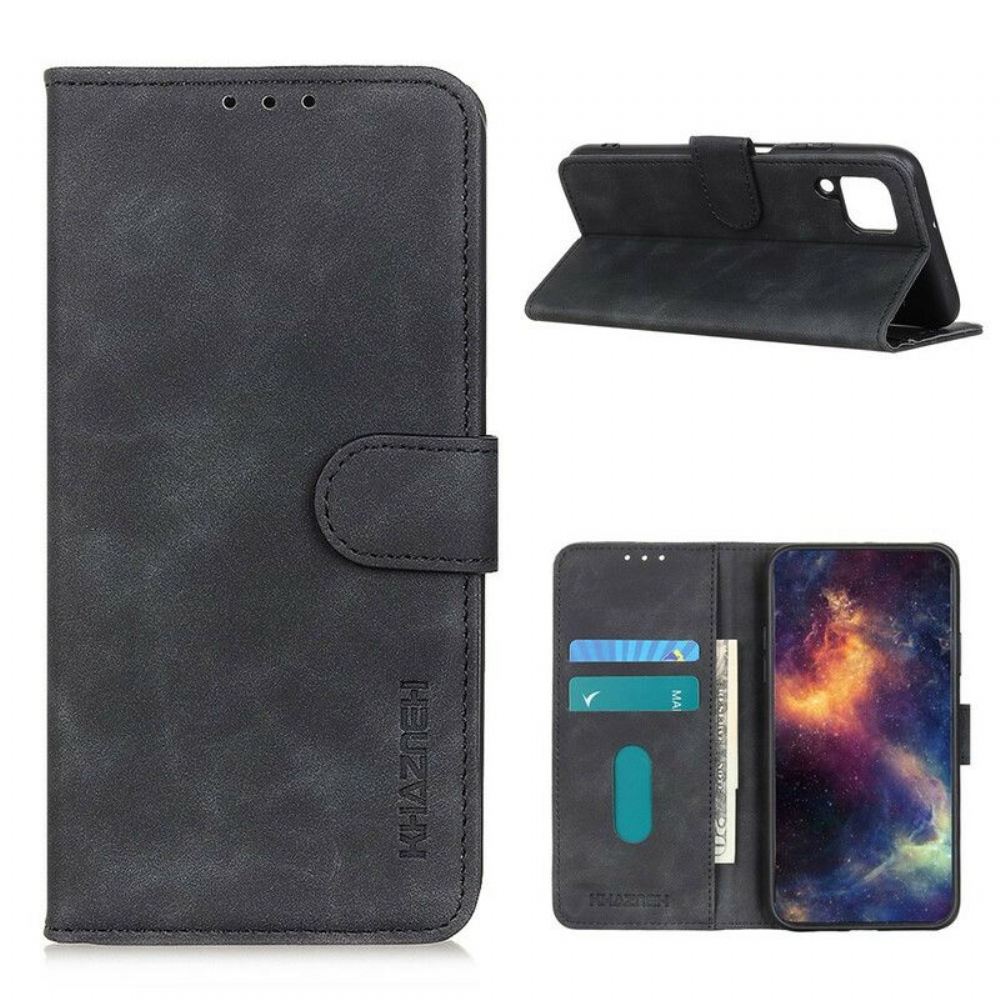Flipové Pouzdro Na Samsung Galaxy M12 / A12 Khazneh Vintage Kožený Efekt