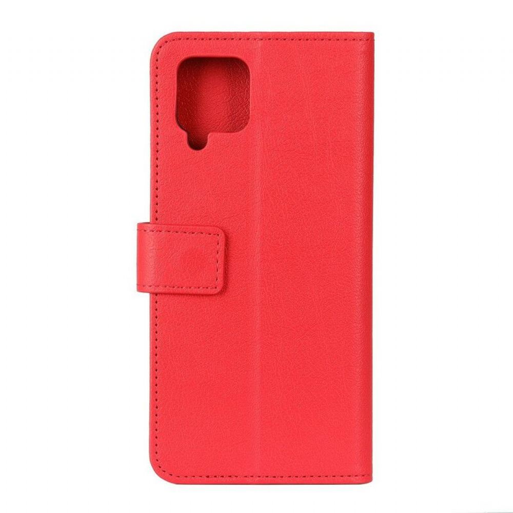 Flipové Pouzdro Na Samsung Galaxy M12 / A12 Klasický Kožený Efekt