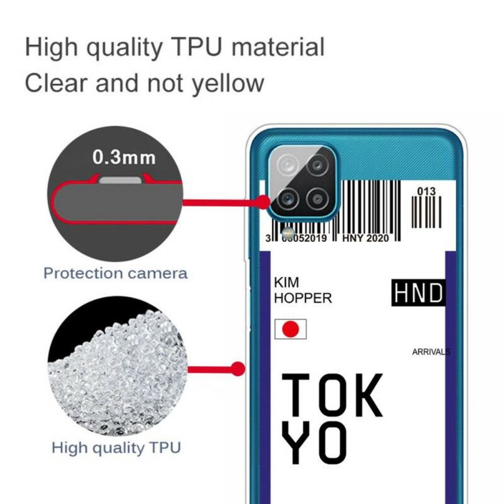 Kryty Na Mobil Na Samsung Galaxy M12 / A12 Palubní Vstupenka Do Tokia