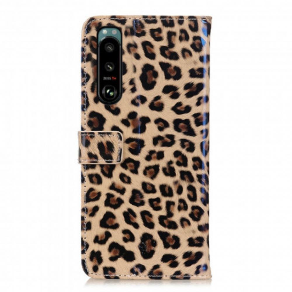 Flipové Pouzdro Na Sony Xperia 5 III Jediný Leopard