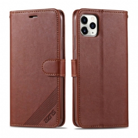 Flipové Pouzdro Na iPhone 12 / 12 Pro Azns Umělá Kůže