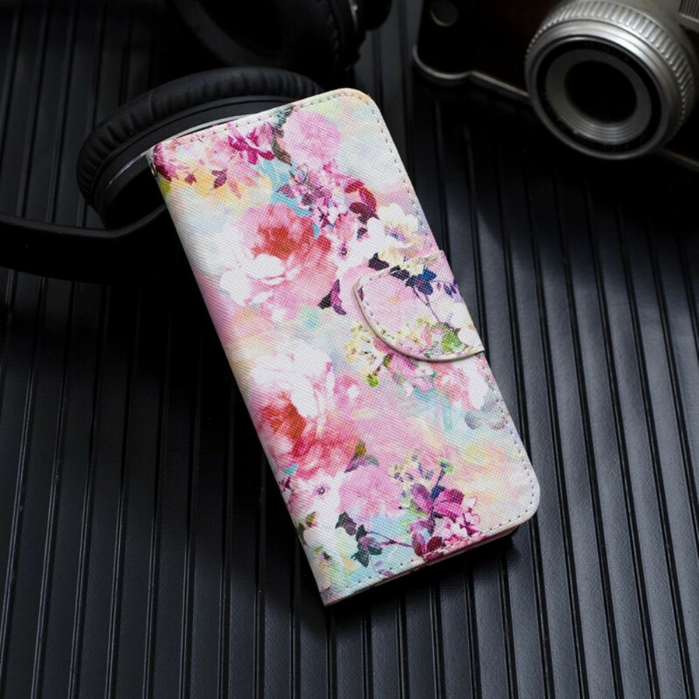 Flipové Pouzdro Na iPhone 12 / 12 Pro Na Lana Ohromující Květiny Na Popruhu