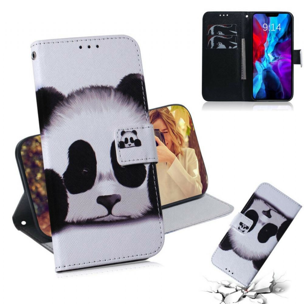 Flipové Pouzdro Na iPhone 12 / 12 Pro Panda Tvář