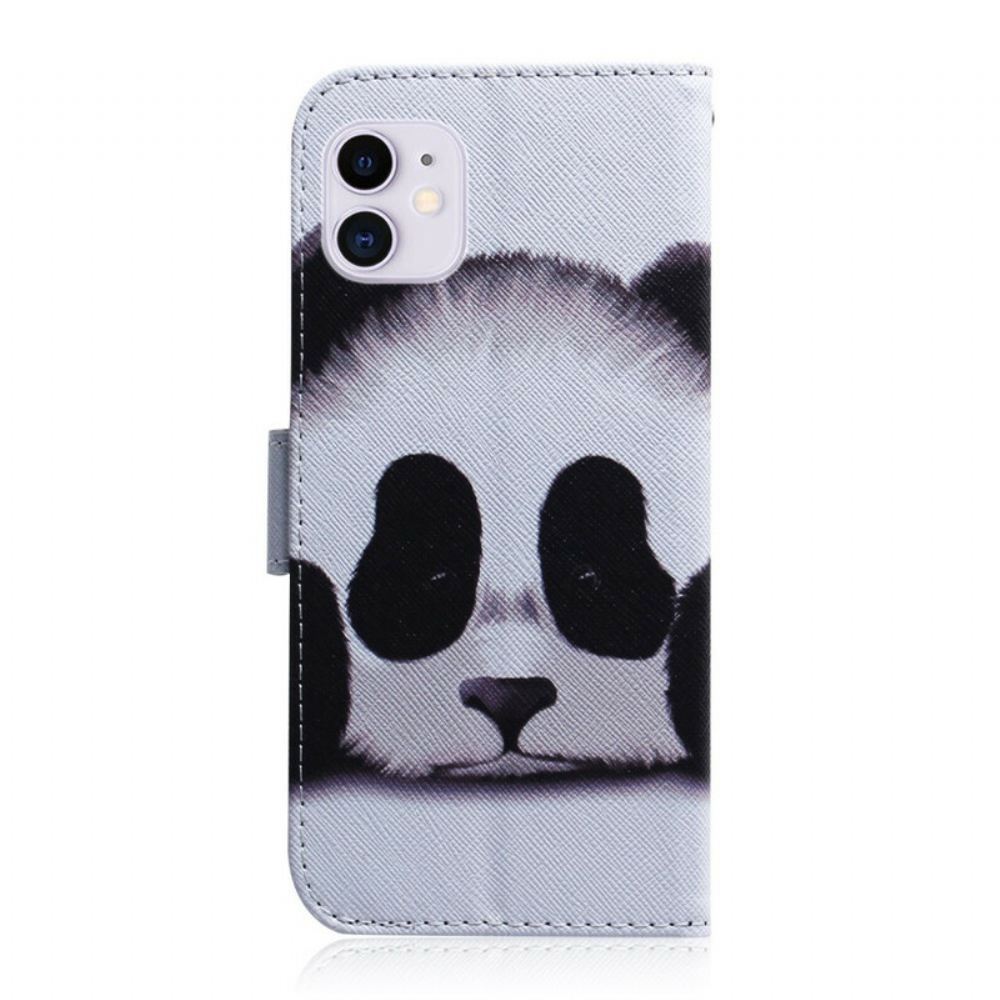 Flipové Pouzdro Na iPhone 12 / 12 Pro Panda Tvář