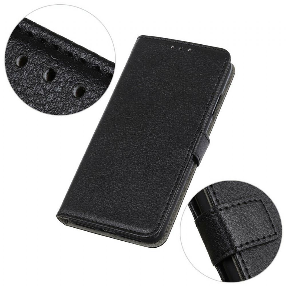 Flipové Pouzdro Na iPhone 12 / 12 Pro Prémiová Textura Liči