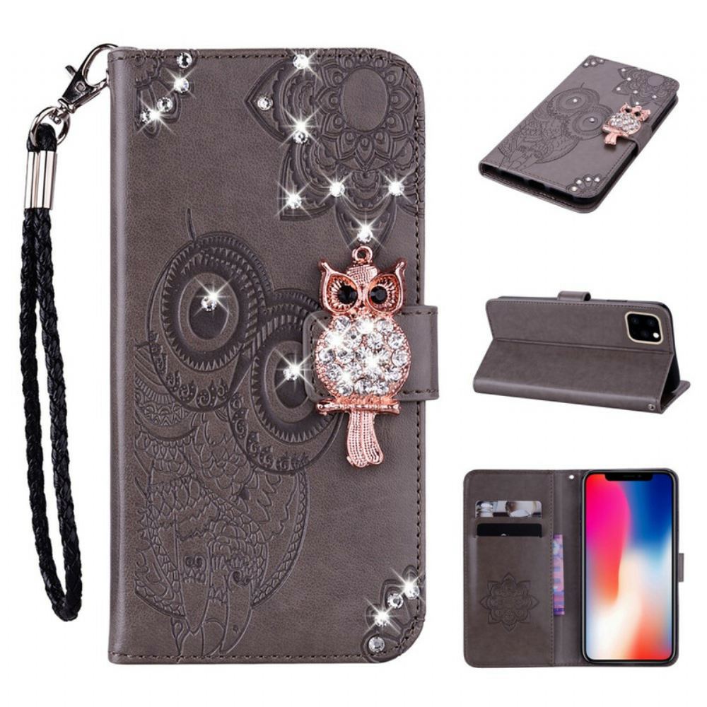 Flipové Pouzdro Na iPhone 12 / 12 Pro Sova Mandala A Kouzlo