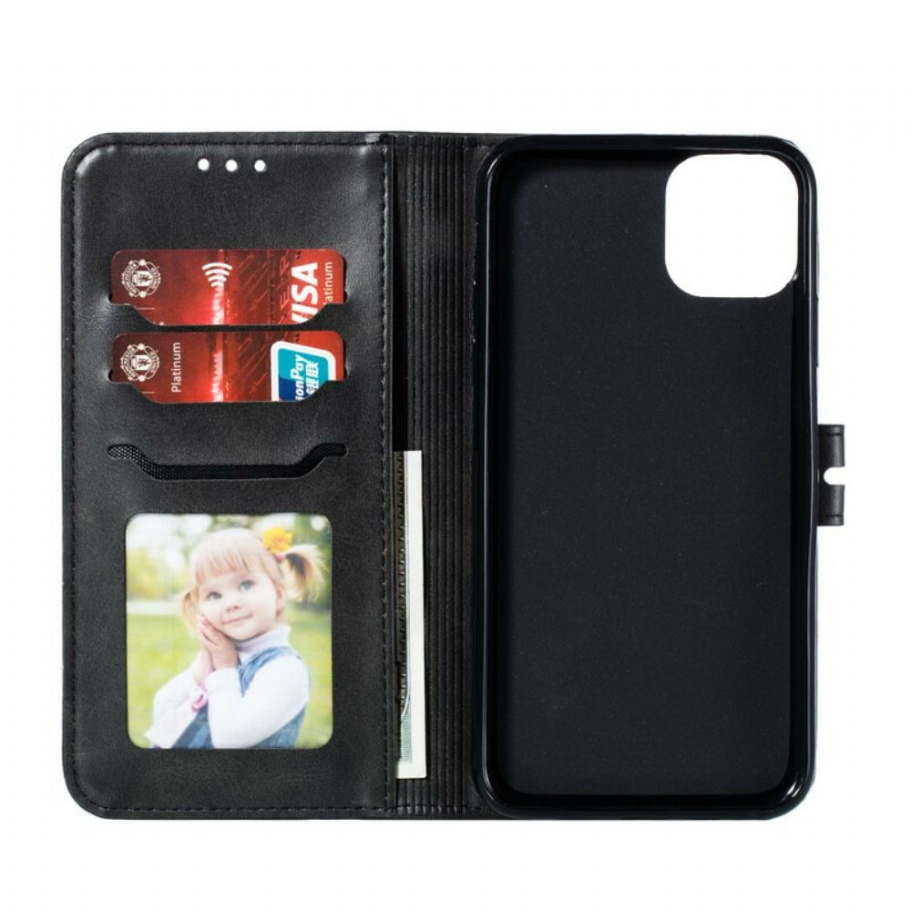 Kožené Pouzdro Na iPhone 12 / 12 Pro Kotě