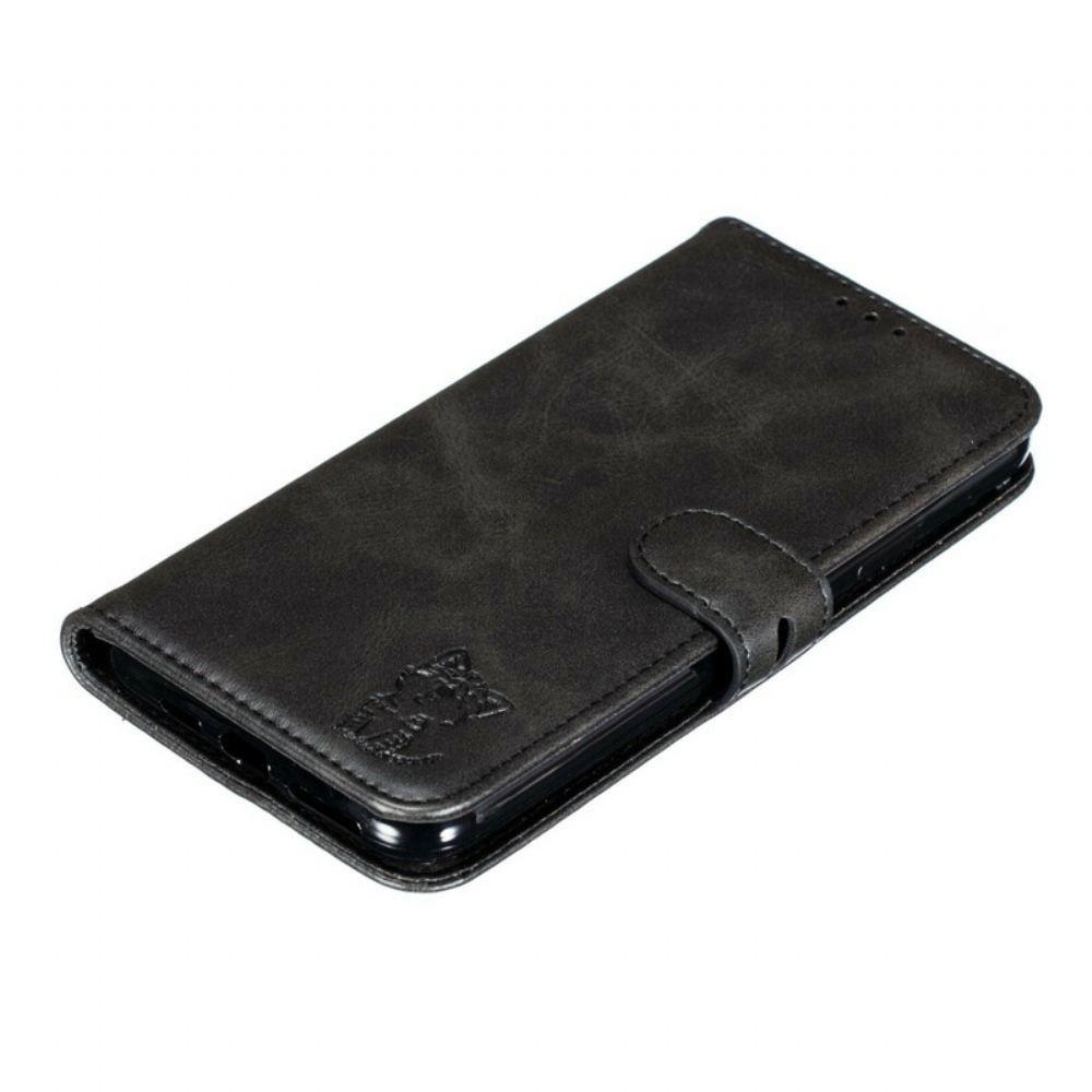 Kožené Pouzdro Na iPhone 12 / 12 Pro Kotě