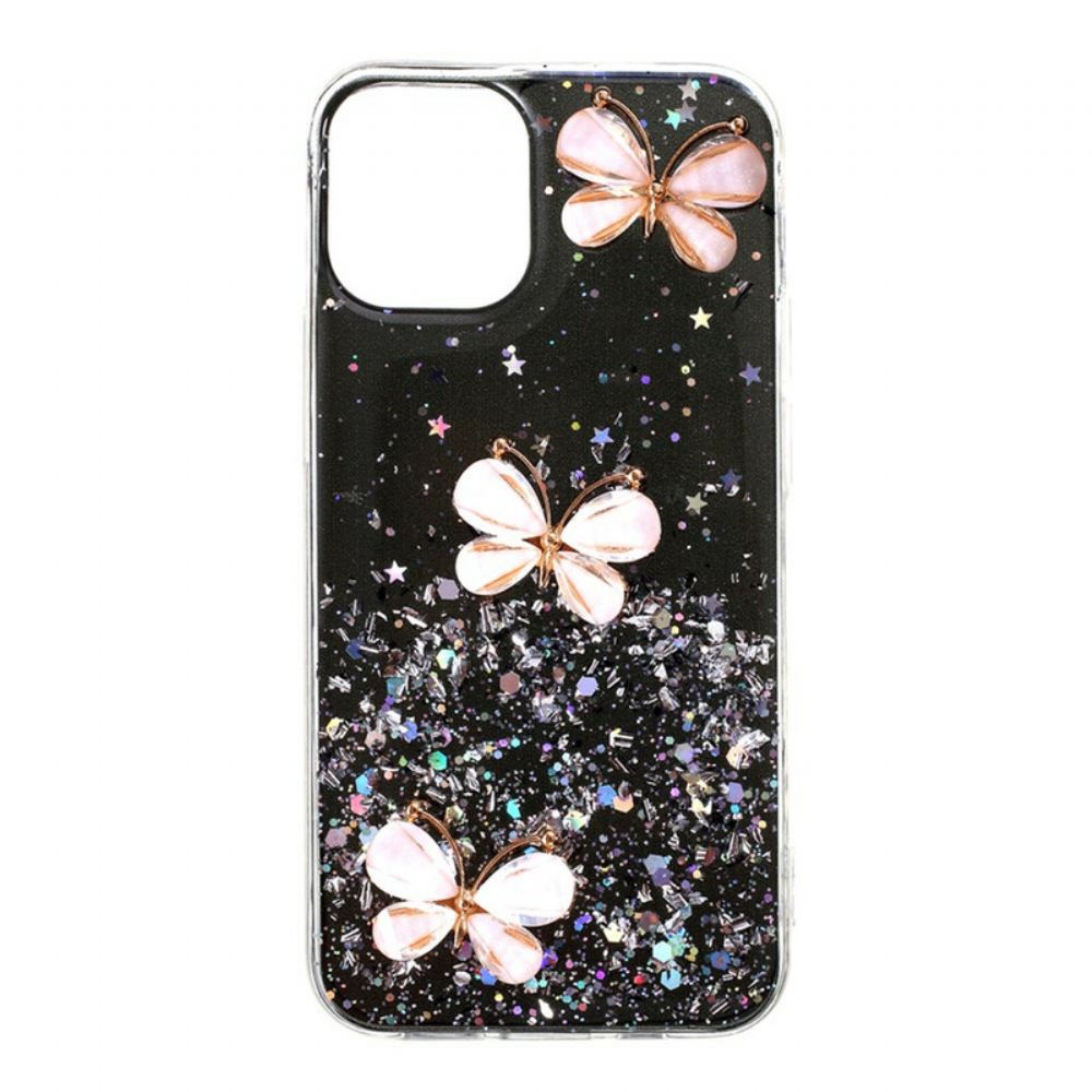 Kryt Na iPhone 12 / 12 Pro 3d Flitry Motýlů