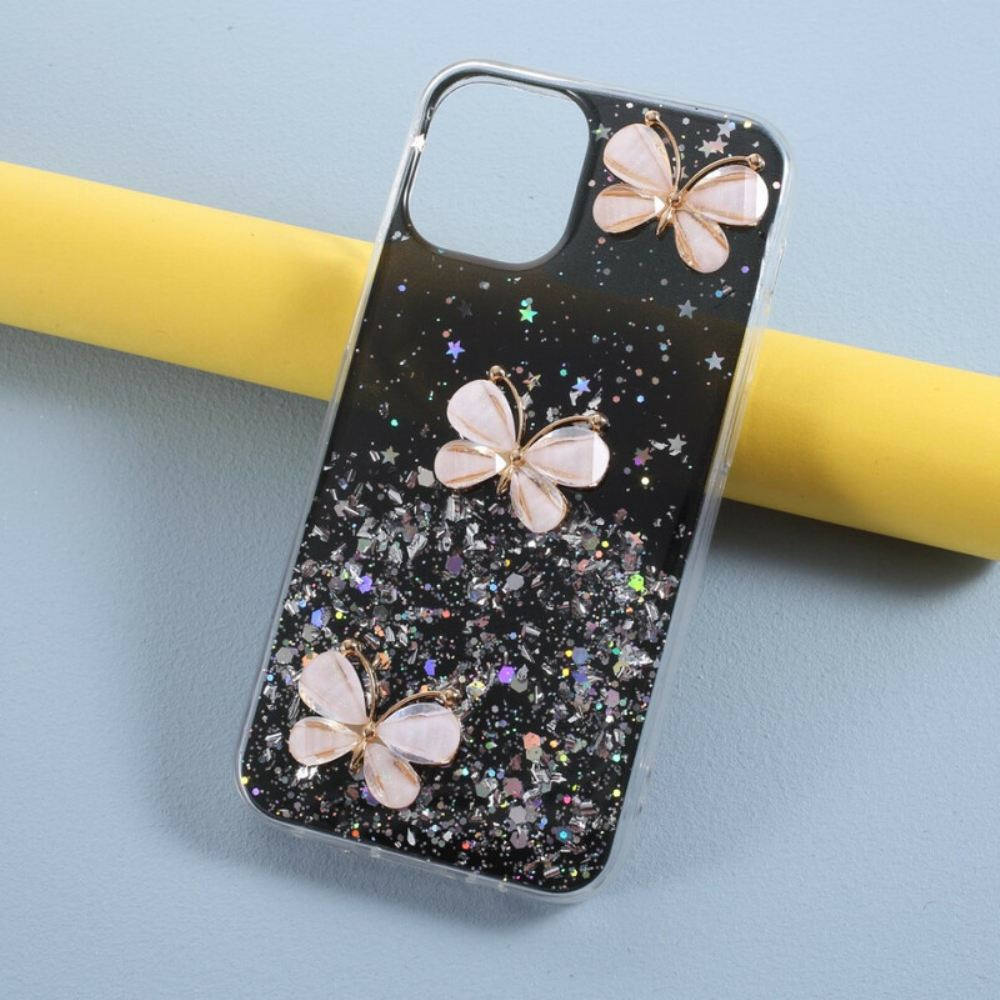 Kryt Na iPhone 12 / 12 Pro 3d Flitry Motýlů