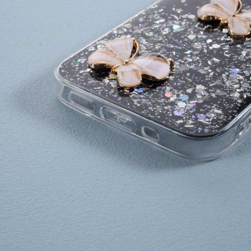 Kryt Na iPhone 12 / 12 Pro 3d Flitry Motýlů