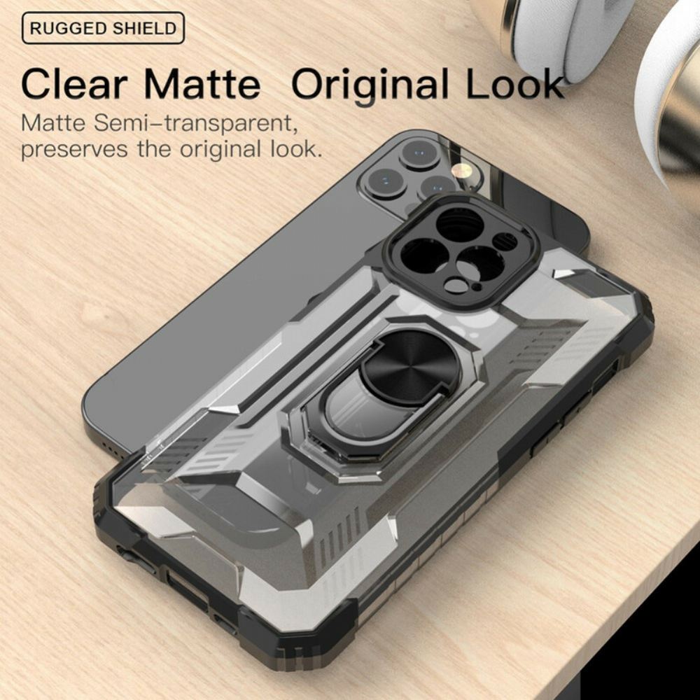 Kryt Na iPhone 12 / 12 Pro Matné S Kroužkovou Podporou
