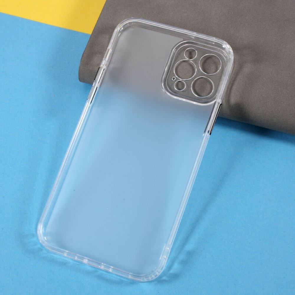 Kryt Na iPhone 12 / 12 Pro Průhledná Barevná Tlačítka