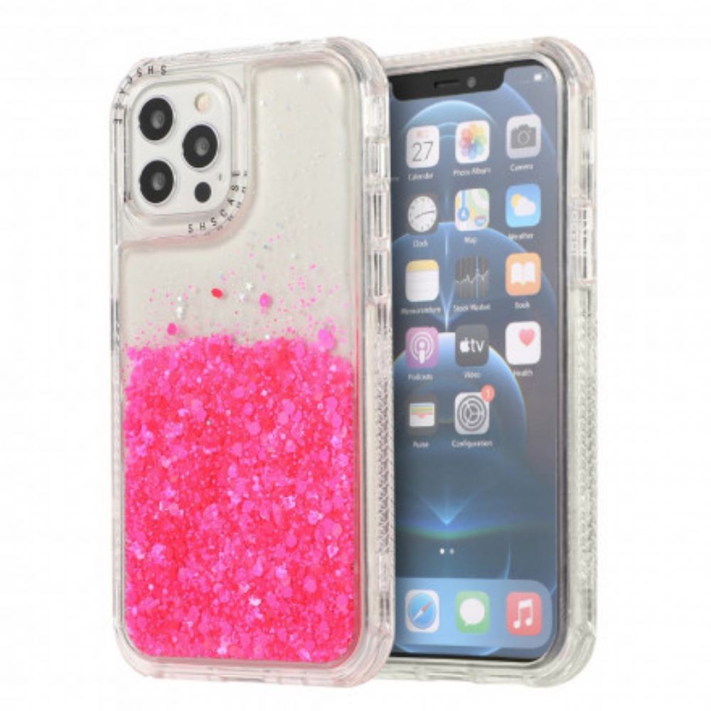 Kryt Na iPhone 12 / 12 Pro Třpytivý Prášek