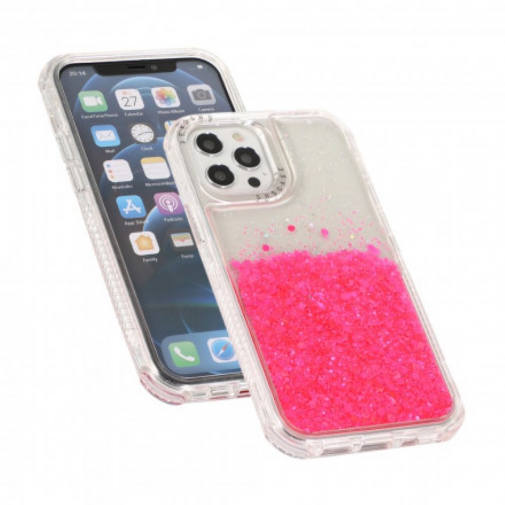 Kryt Na iPhone 12 / 12 Pro Třpytivý Prášek