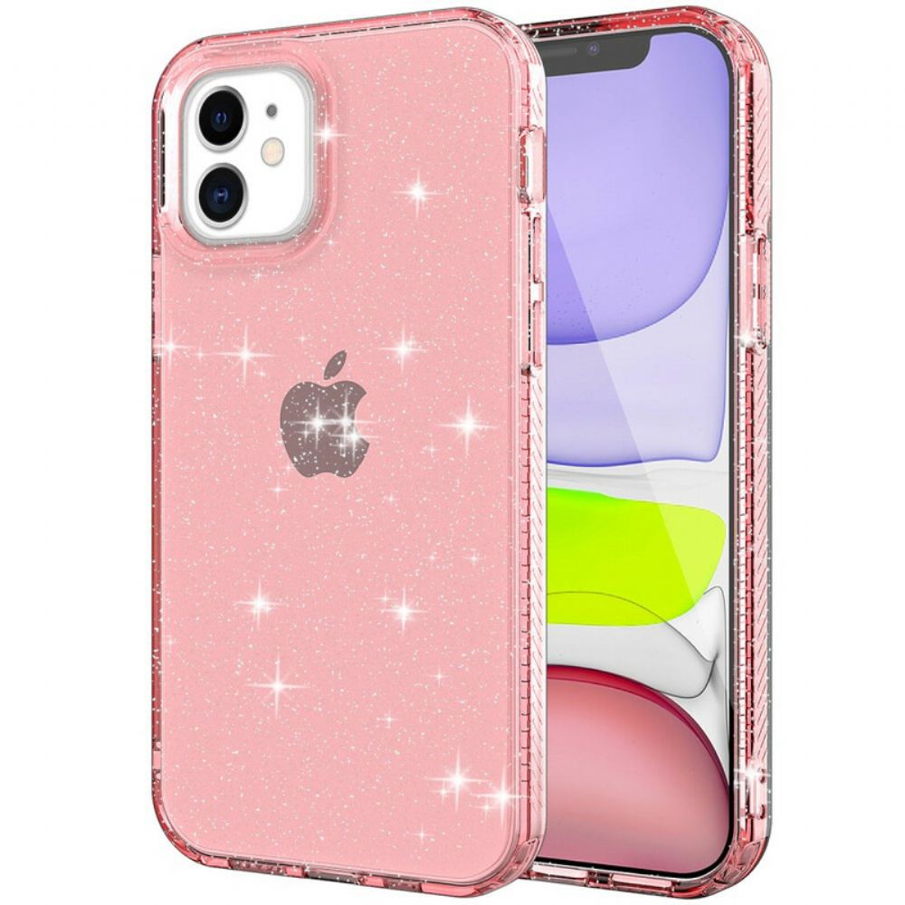 Kryt Na iPhone 12 / 12 Pro Čiré Třpytky Zesílené