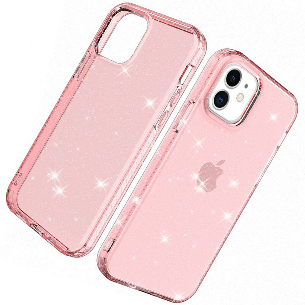 Kryt Na iPhone 12 / 12 Pro Čiré Třpytky Zesílené