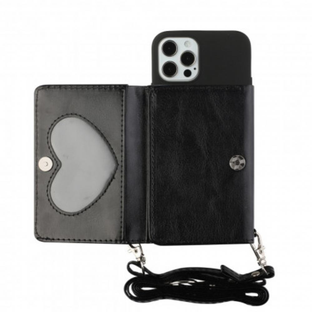 Kryty Na Mobil Na iPhone 12 / 12 Pro Držák Crossbody Karty