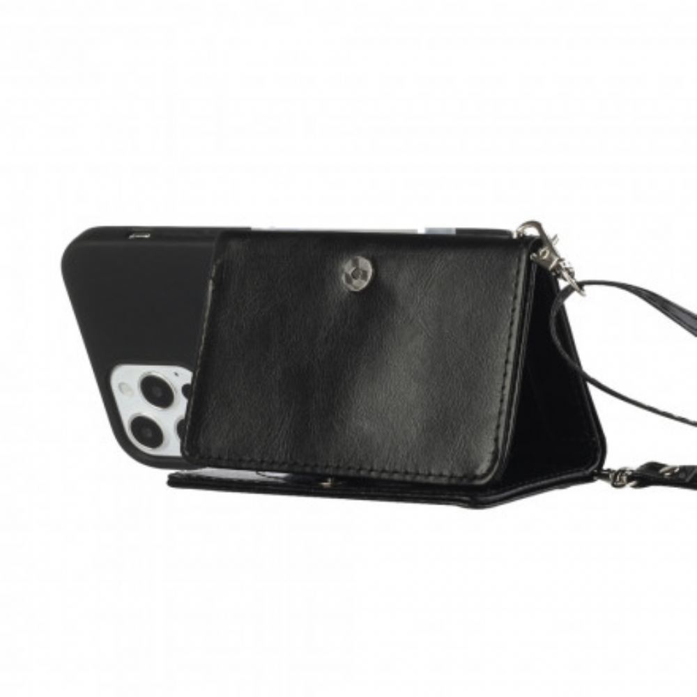 Kryty Na Mobil Na iPhone 12 / 12 Pro Držák Crossbody Karty