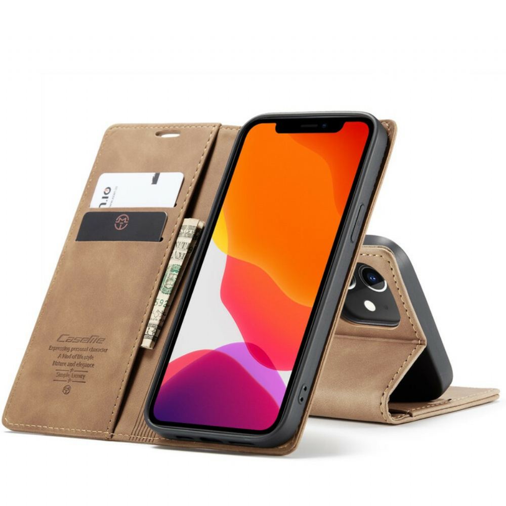 Kryty Na Mobil Na iPhone 12 / 12 Pro Flipové Pouzdro Caseme Umělá Kůže
