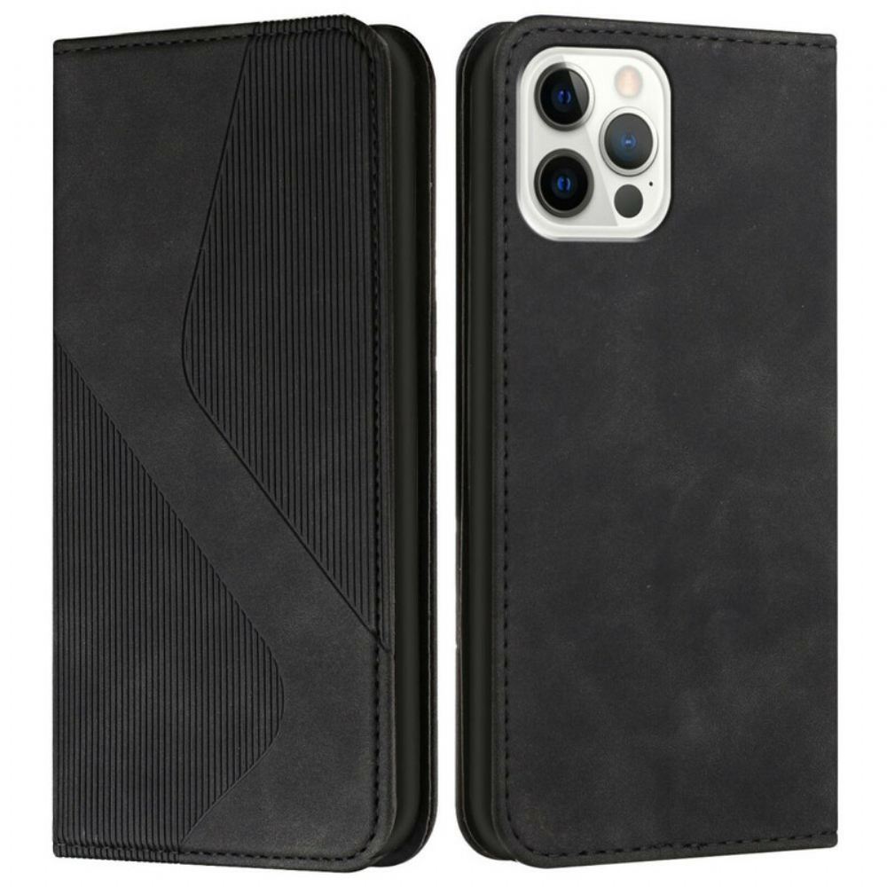 Kryty Na Mobil Na iPhone 12 / 12 Pro Flipové Pouzdro Kožený Styl S-design