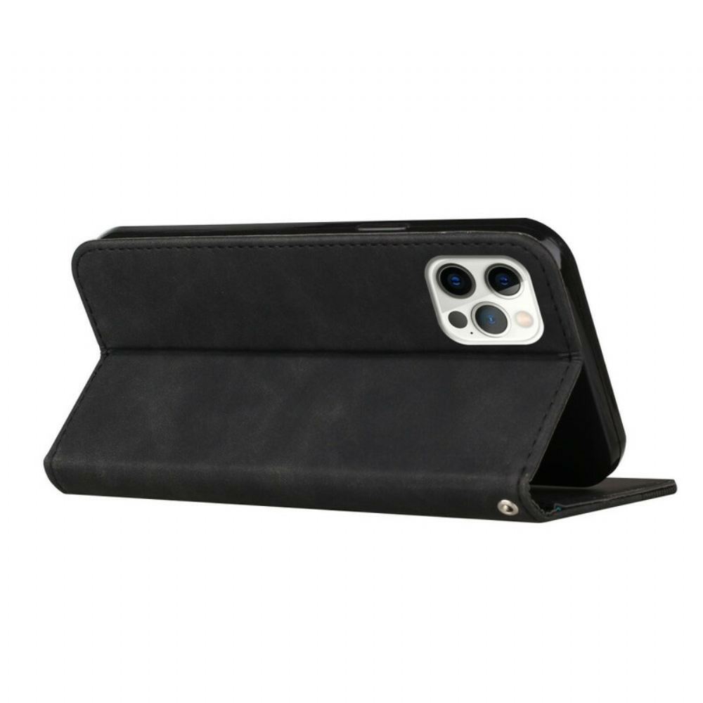 Kryty Na Mobil Na iPhone 12 / 12 Pro Flipové Pouzdro Kožený Styl S-design
